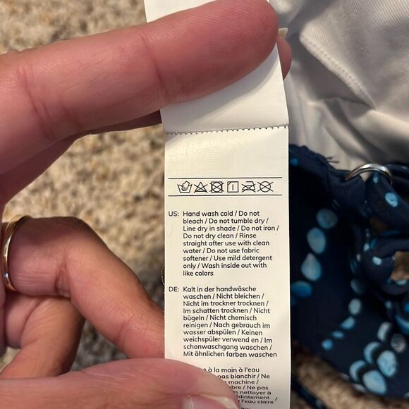 NWT Cupshe Navy Blue Dream Space 2 Piece Bikini Large - Picture 8 of 13